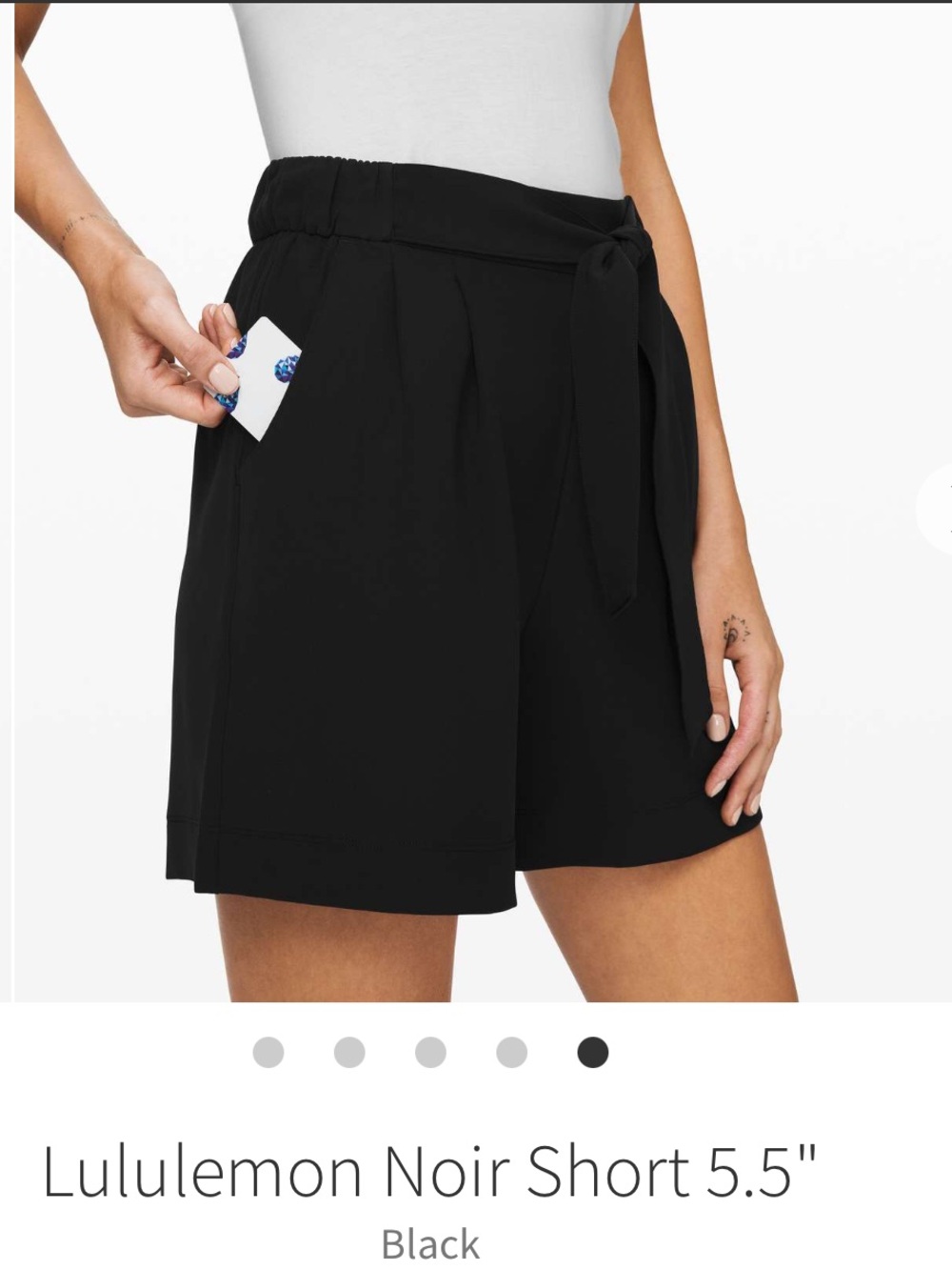 NWOT!! Lululemon Noir Short